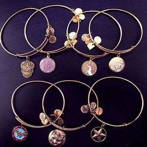 Alex and Ani Gold Bracelets